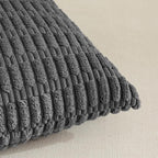Fancy Homi 4 Packs Dark Grey Decorative Throw Pillow Covers 24x24 Inch - Image 4