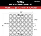 Easy-Going Futon Sofa Slipcover Reversible Sofa Cover Armless Cover Furniture - Image 7