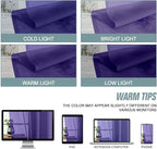 Purple Window Sheer Curtains 45 Inches Length, Voile Short Curtains - Image 6