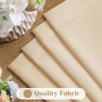 HOMEIDEAS Non-See-Through Beige Privacy Sheer Curtains, 52 X 96 Inches Long 2 - Image 4