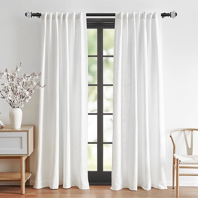USFOOK 2 Pack Curtain Rod 32 to 58 Inches, USFOOK 7/8 Inch Telescoping Splicing - Image 3