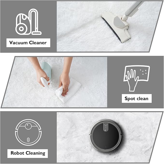 Shag Area Rug for Bedroom 3x5, Soft Fuzzy Rug Non-Shedding Indoor Plush Carpet - Image 5