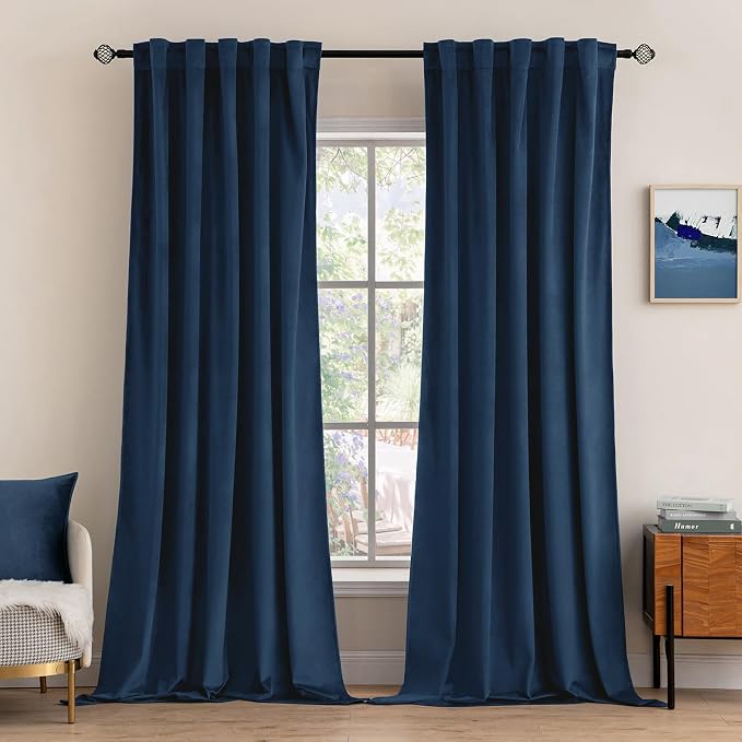 MIULEE Velvet Curtains 90 inches by MIULEE