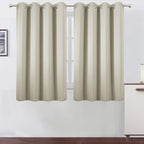 LEMOMO Light Beige Thermal Blackout Curtains/52 x 54 Inch/Set of 2 Panels Room by Lemomo