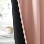 RYB HOME Bedroom Blackout Curtains 72 inches Long, 100% Blackout Thermal - Image 3