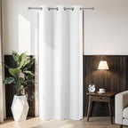Joydeco Blackout Door Curtain for Doorway Privacy 96 Inches Long, Grommet by JOYDECO