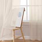 OWENIE Cream Sheer Curtains 78 inches Long 2 Panels Set - Image 4