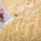 Latepis Yellow Area 5x8 Rugs Fluffy Faux Fur Washable Rug - Image 6