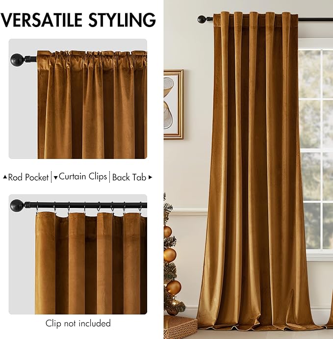 MIULEE Velvet Curtains 84 inches - Image 2