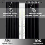 RYB HOME Black Curtains Blackout - Image 5