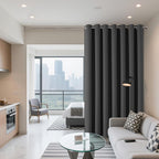 Joydeco Blackout Patio Sliding Door Curtains 96 Inches Long, Grommet Privacy - Image 2