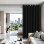 Joydeco Blackout Patio Sliding Door Curtains 96 Inches Long, Grommet Privacy - Image 3