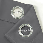 LEMOMO Blackout Curtains 52 x 120 Inch Long Frost Grey Curtains Set of 2 Panels - Image 5