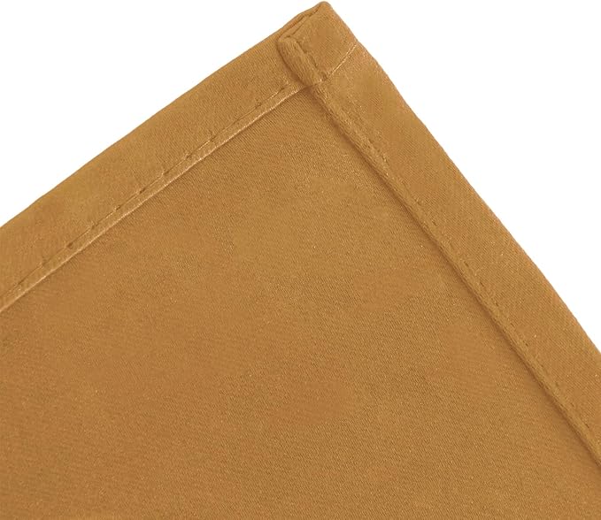 LEMOMO Blackout Curtains 66 x 72 Inch Long Mustard Yellow Curtains Set of 2 - Image 7