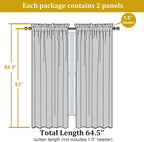 OWENIE Sheer Lime Curtains for Bedroom Living Room 63 Inch Length 2 Panels Set - Image 2