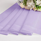 OWENIE Light Purple Sheer Curtains 63 inch Length 2 Panels Set, Rod Pocket - Image 6