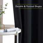 NICETOWN Black Out Curtains 54 inch Long - Image 3