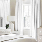 MIULEE Linen Textured Curtains for Bedroom Solid 100% Blackout Thermal - Image 2
