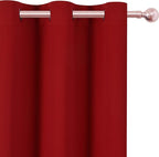 LEMOMO Red Thermal Blackout Curtains/38 x 84 Inch/Set of 2 Panels Room - Image 7