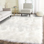 Latepis High Pile Faux Fur Area Rug, 5 x 8 ft, Fluffy Rug by Latepis