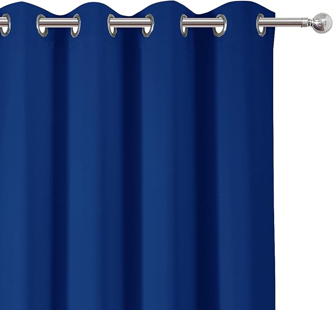 LEMOMO Blackout Curtains 66 x 84 inch/Royal Blue Curtains Set of 2 - Image 7