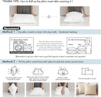 MIULEE Throw Pillow Insert Premium Pillow Stuffer Sham Square - Image 6