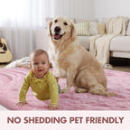 4x6 Ft Pink Rugs for Bedroom Girls, Shag Fluffy Area Rug for Living Room - Image 6
