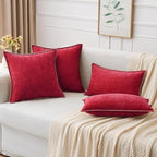 MIULEE Pack of 2 Christmas Pillow Covers 12x20 Inch Red Farmhouse Decorative - Image 8