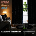Deconovo Navy Blue Blackout Curtains, Living Room Curtain, Thermal Insulated - Image 4