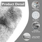 6x9 Fluffy Area Rug for Living Room, Shag Area Rugs for Bedroom, Soft Fuzzy Rug - Image 3
