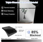 Simplebrand Ava Chocolate Blackout Curtains - Image 2