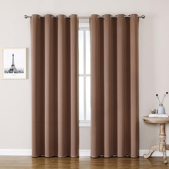 ChrisDowa Room Darkening Curtains 108 Inches Long 2 Panels Set by ChrisDowa