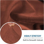H.VERSAILTEX Velvet Stretch Couch Cushion Cover Plush Cushion Slipcover - Image 5