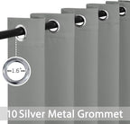 Yakamok Dove Grey Room Darking 84 Inch Length 2 Panel Sets - Image 2