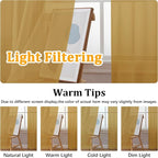 Gwine Gold Sheer Curtains 96 Inches Long 2 Panels, Elegant Window Treatments - Image 5