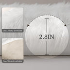 Ashler Faux Fur Rug, Fluffy Sheepskin Fur Rug, Fuzzy Ultra Soft 2 x 3 Ft Rugs - Image 7