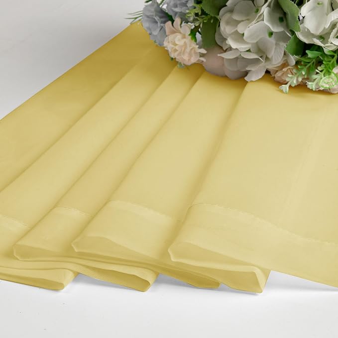 Lecloud Yellow Sheer Curtains 78 Inches Long 2 Panels, Gauzy Light Filtering - Image 8