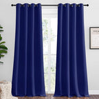 NICETOWN Navy Blue Blackout Curtains 96 inches Length by NICETOWN