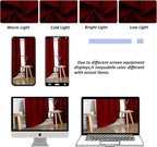 Simplebrand Ava Red Short Blackout Curtains - Image 9