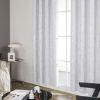 Deconovo Greyish White Curtains, Room Darkening Short Curtain, Thermal - Image 5