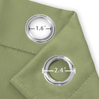 LEMOMO Blackout Curtains 52 x 84 inches Long Sage Green Curtains Set of 2 - Image 5