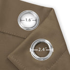 LEMOMO Blackout Curtains 52 x 90 inches Long Brown Curtains Set of 2 Panels - Image 5