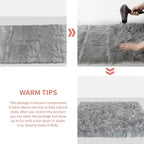 Ciicool Ultra Soft Faux Sheepskin Fur Rug Fluffy Rug - Image 8