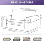 Joccun Stretch Loveseat Couch Cover, 1-Piece Sofa Cover - Image 2