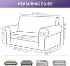 Joccun Christmas Stretch Loveseat Couch Cover Slipcover, 1-Piece Sofa Cover - Image 2