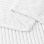 BEDELITE Fleece Throw Blanket for Couch – 3D Ribbed Jacquard Soft and Warm - Image 4