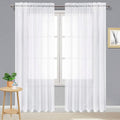 DWCN Living Room Curtains Sheer 84 inches Long 2 Panels Set, Airy & Soft by DWCN