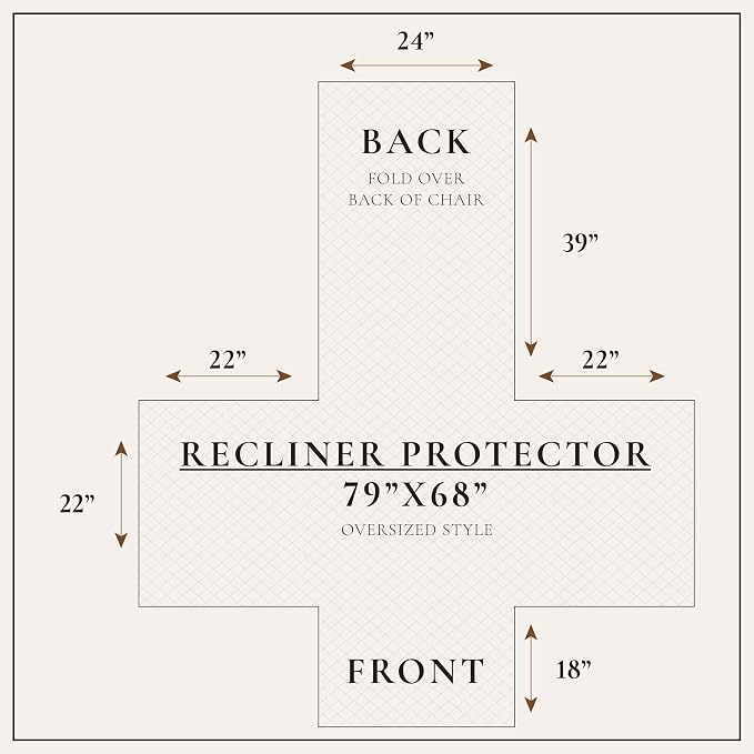 Great Bay Home Reversible Recliner Cover - Image 3