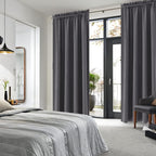 DWCN Blackout Curtains for Living Room 95 Inch Length 2 Panels Set, Solid - Image 2