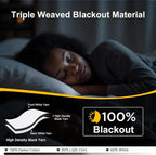 NICETOWN White 100% Blackout 102 inch Curtains, Grommet Thermal Insulated - Image 4